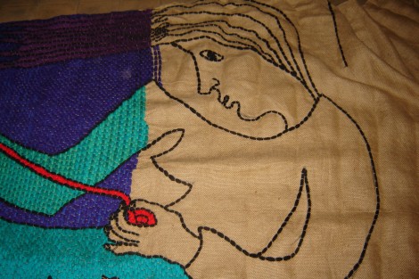 Garnier, Jacky, de borduurster / the embroiderer