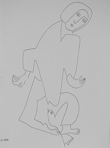 Sendrey, Gérard; Untitled, ink on paper, SH10304