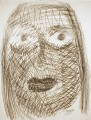 Truus Kardol, zonder titel (zelfportret), 1960-64, houtskool op papier, afm. 65 x 50 cm.